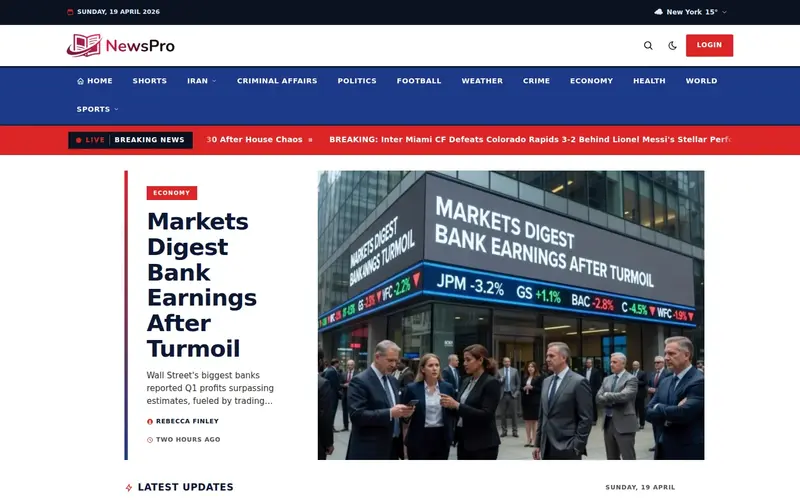 Capitol homepage NewsPro 'capitol' template — homepage screenshot at 1440x900