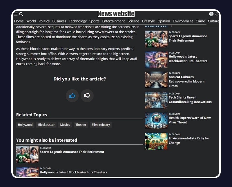Article Likes and Dislikes