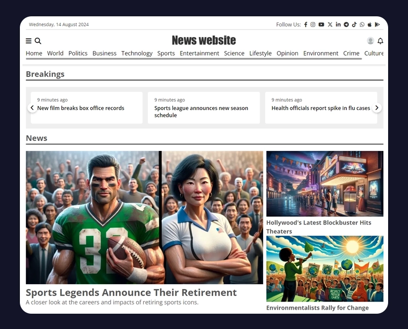 Breaking News Integration