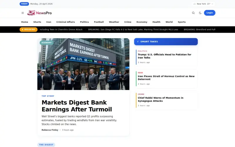 Quarter template homepage